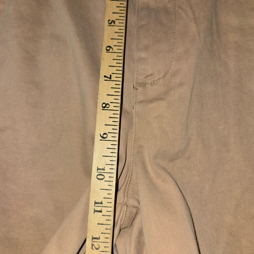 Banana Republic Chino Shorts 12 Women Tan Khaki Stretch Cotton Mid Rise Classic - Picture 3 of 7